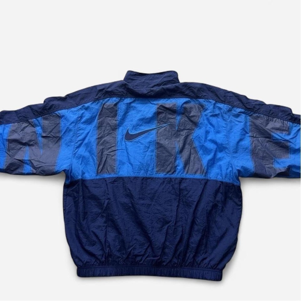 Vintage 90s Nike Windbreaker Nylon Jacket Big Spellout Logo